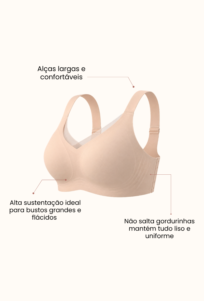 Sutiã FlexGel | Alta Sustentação | Sem Costura Sem Aros